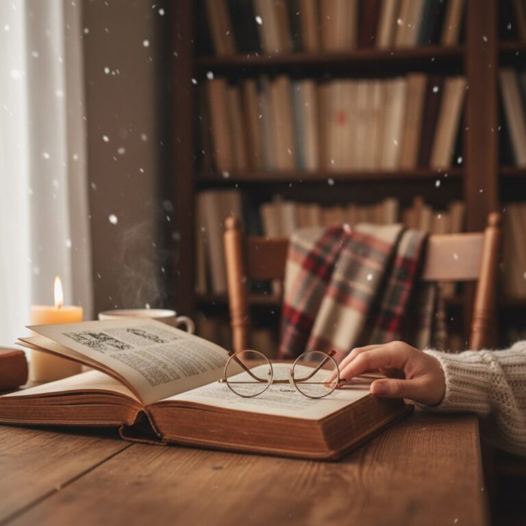 Un vieux livre relié ouvert sur un bureau en bois patiné — illustration de « Les titres de romans : ceux qui marquent, ceux qui ratent, ceux qui spoilent »