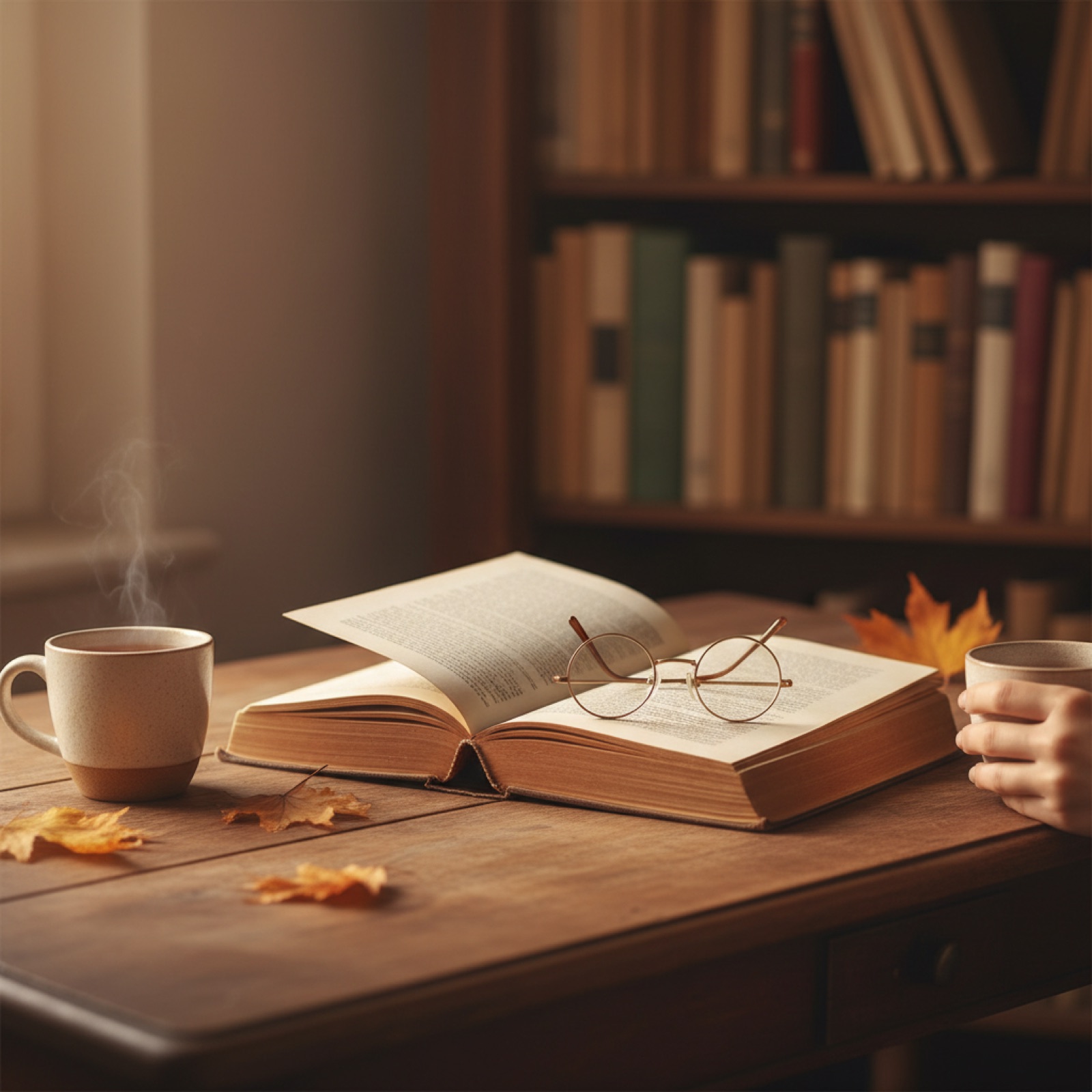 Un vieux livre relié ouvert sur un bureau en bois patiné — illustration de « TFMA : les héros que l'on admire »
