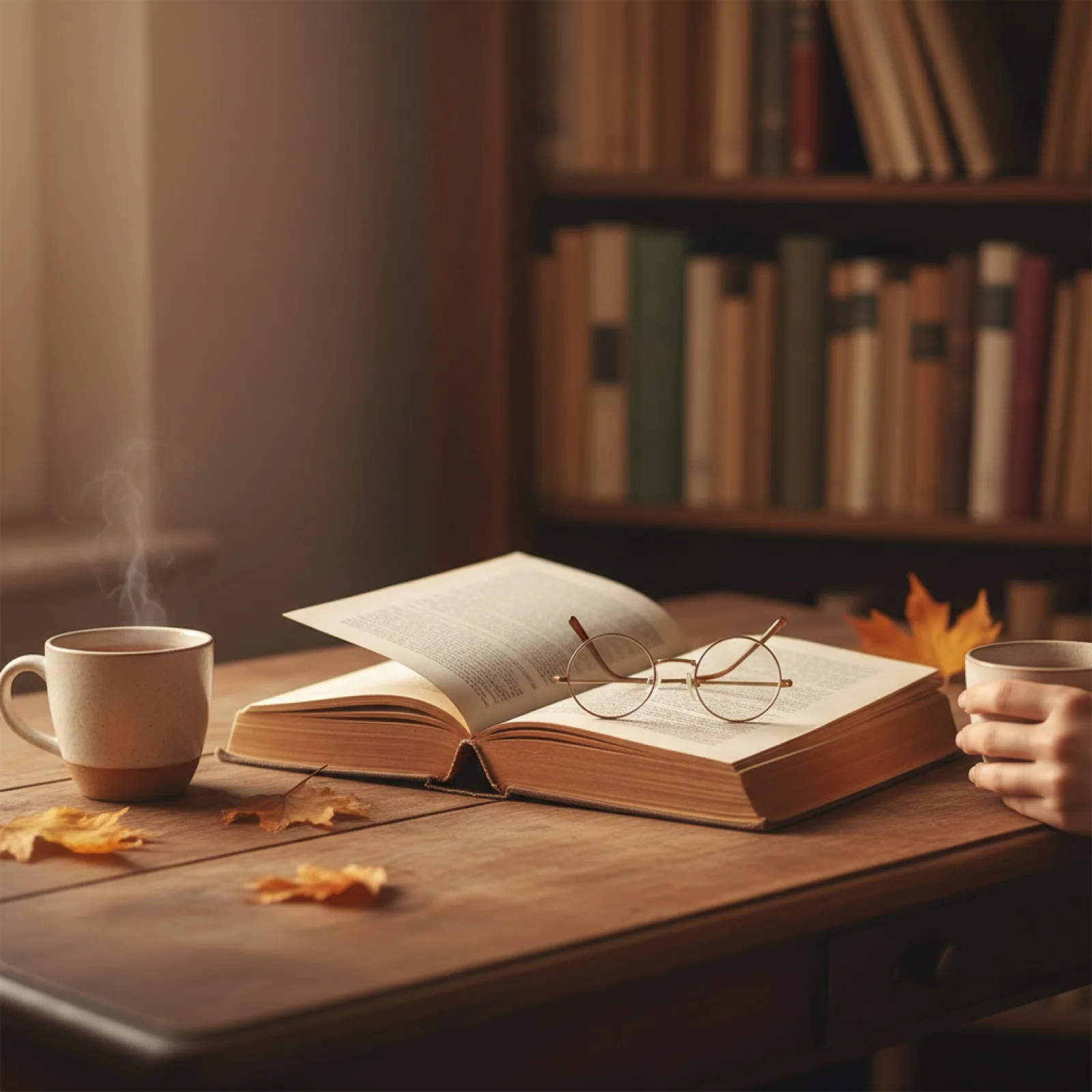 Un vieux livre relié ouvert sur un bureau en bois patiné — illustration de « TFMA : les héros que l'on admire »