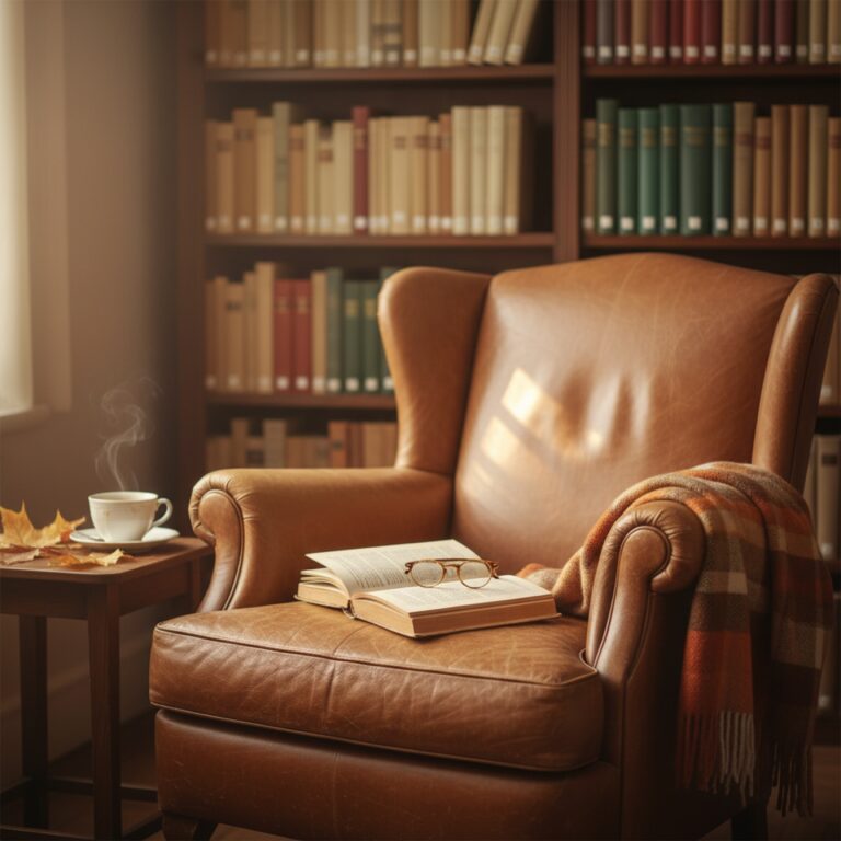 Un fauteuil en cuir dans une bibliothèque — illustration de « TFMA : quand le 7e Art vire au fantasme »