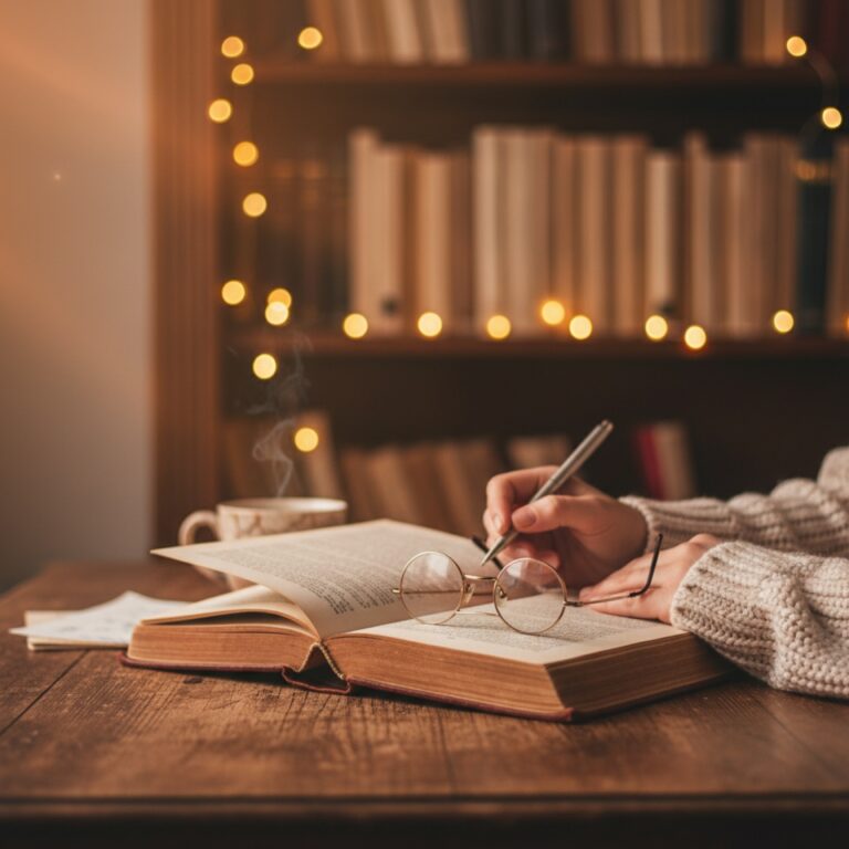 Un vieux livre relié ouvert sur un bureau en bois patiné — illustration de « TFMA : maman, c'est quand qu'on voit la suite ? »