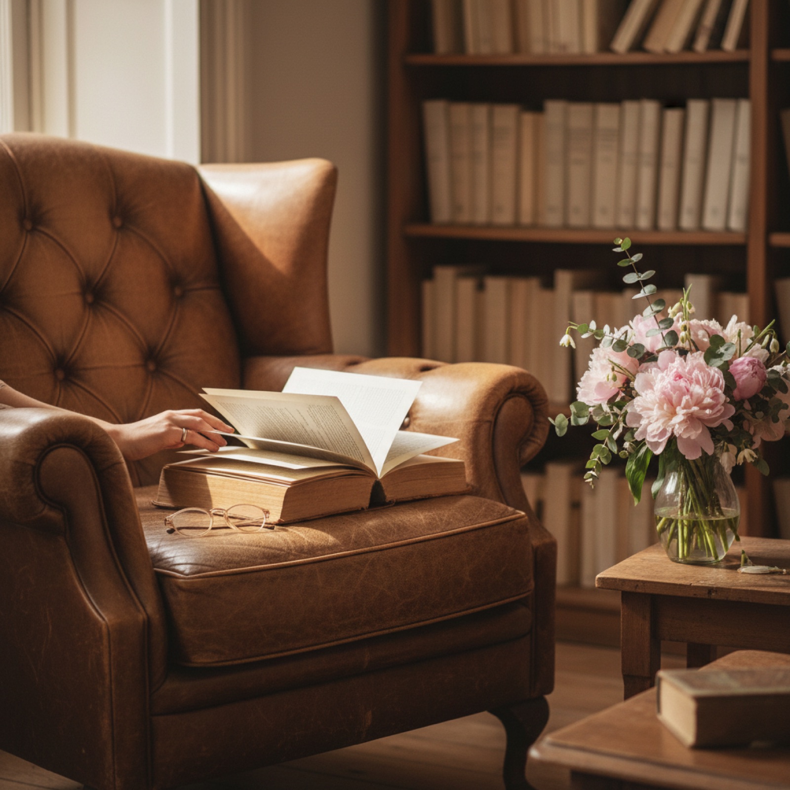 Un fauteuil en cuir dans une bibliothèque — illustration de « TFMA : mon nom est Bond… James Bond »