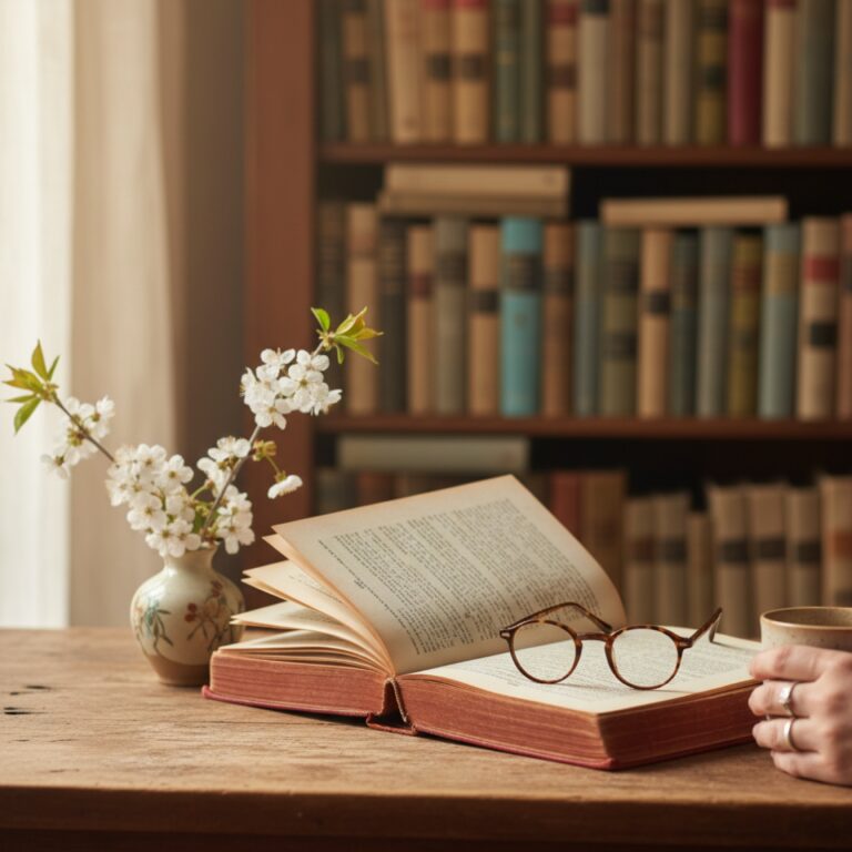 Un vieux livre relié ouvert sur un bureau en bois patiné — illustration de « La PAL qui grandit toute seule : comment la gérer sans culpabiliser »