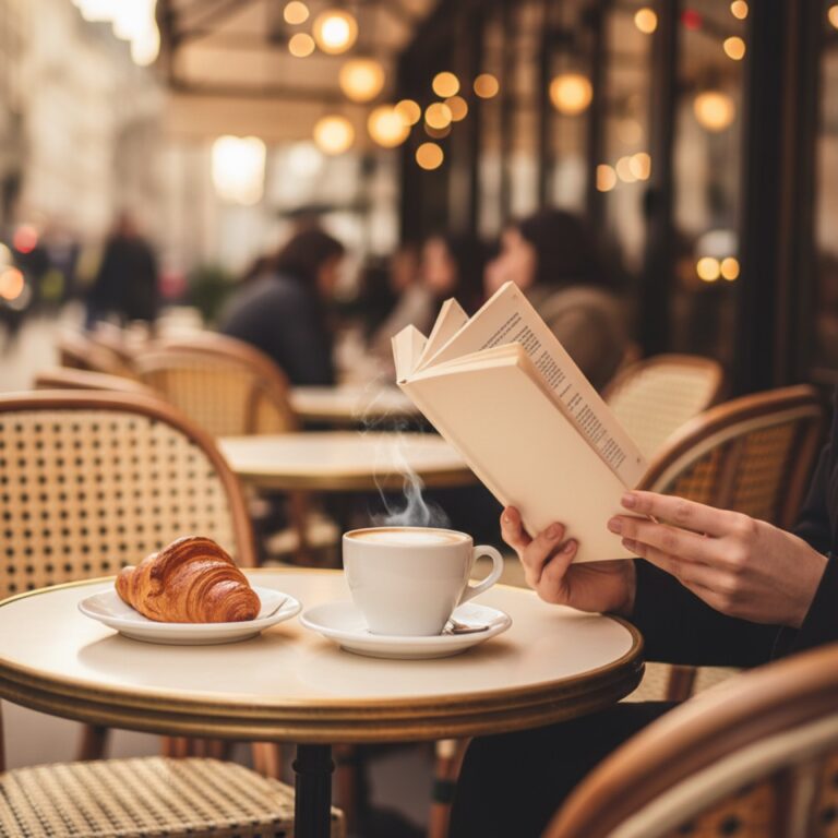 Une lectrice de dos sur un banc de parc — illustration de « Ma vie, mon ex et autres calamités de Marie Vareille, la comédie romantique française que j'attendais »