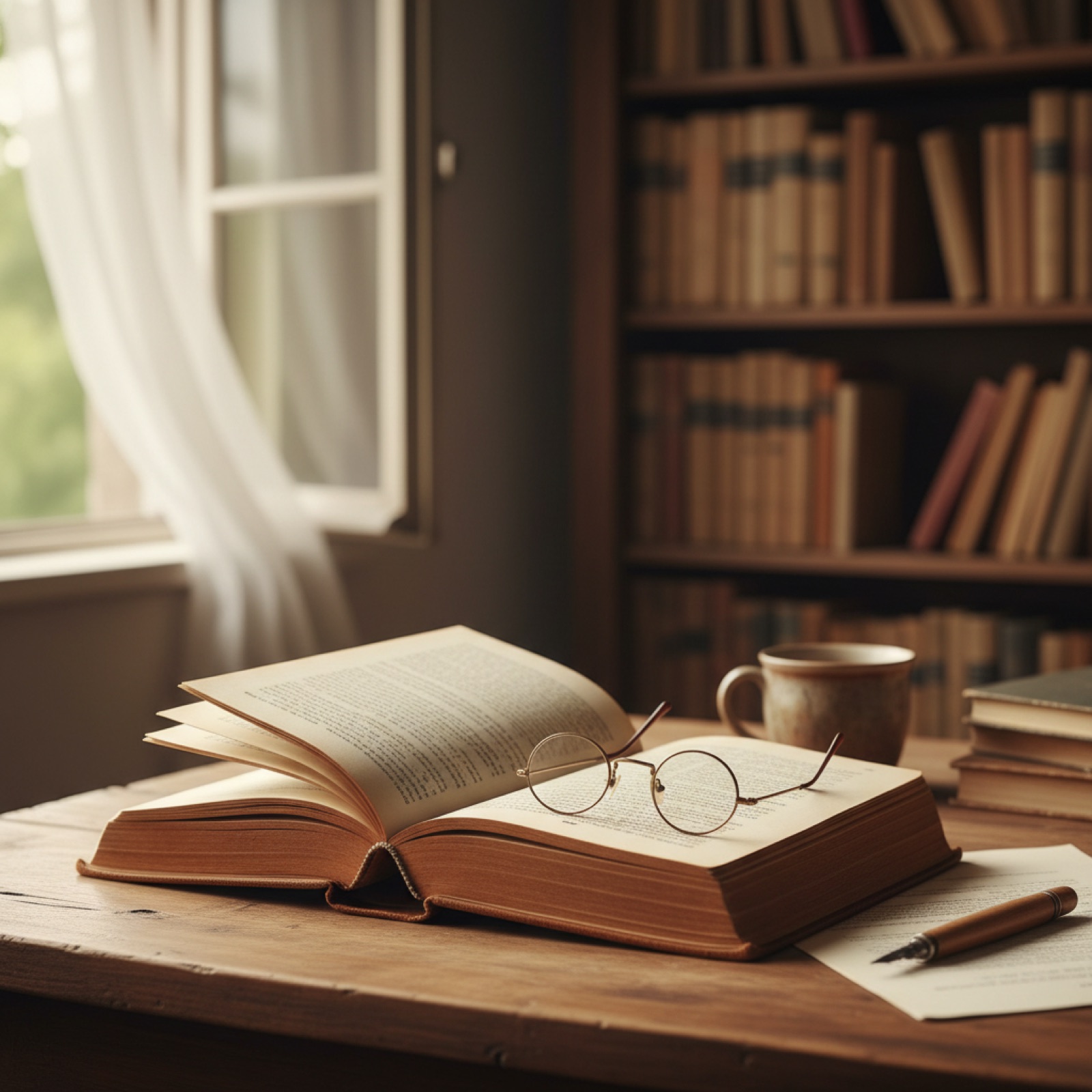 Un fauteuil en cuir dans une bibliothèque — illustration de « Les couvertures de livres, ou comment je me fais avoir chaque mois »