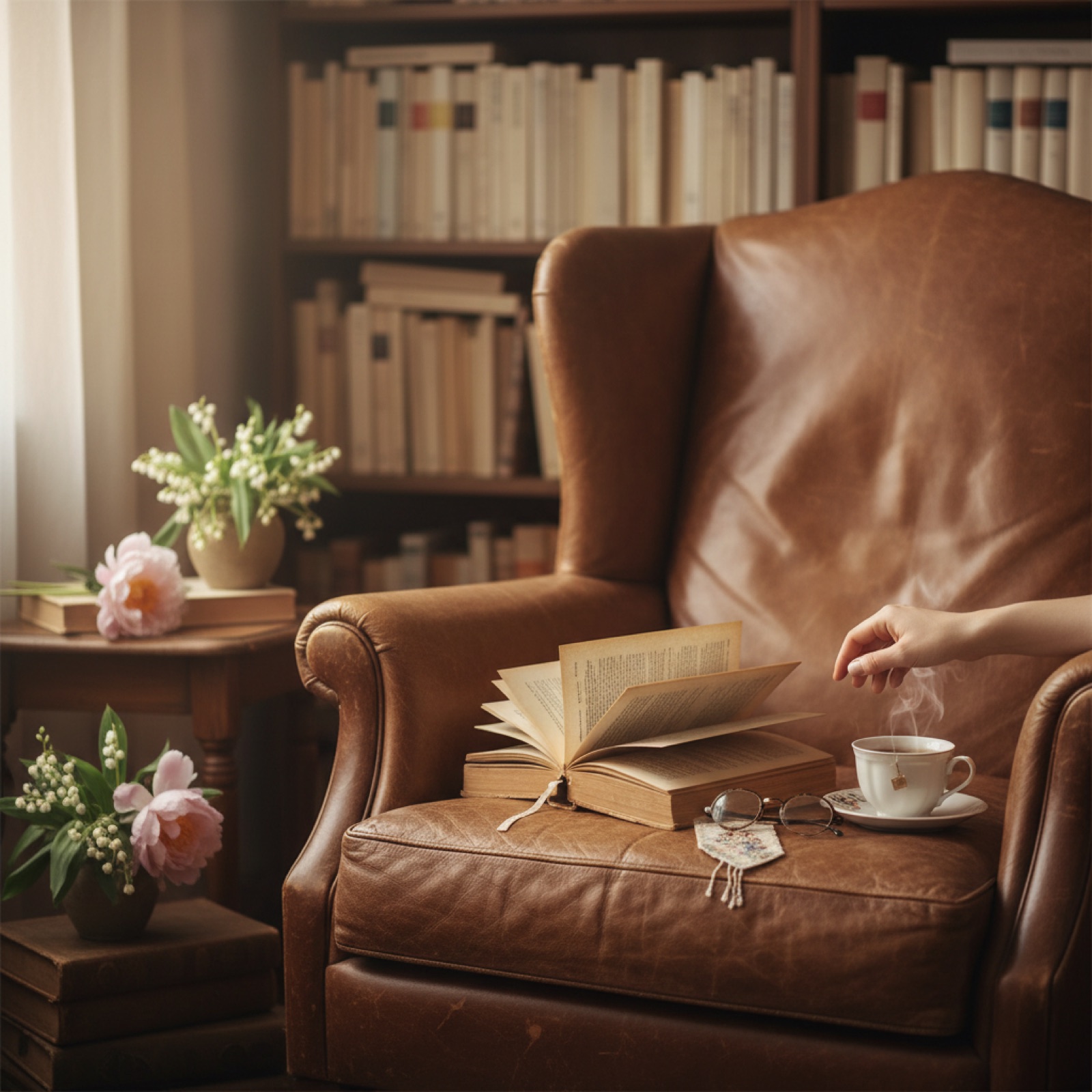 Un vieux livre relié ouvert sur un bureau en bois patiné — illustration de « « Le jardin au clair de lune », quand un violon change le cours d'une histoire »