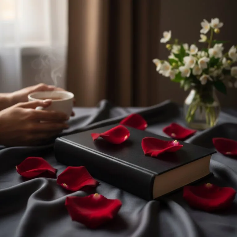 Un livre relié noir sur un drap de satin sombre — illustration de « « Partie fine » de Selen Itoka, un huis clos choral »