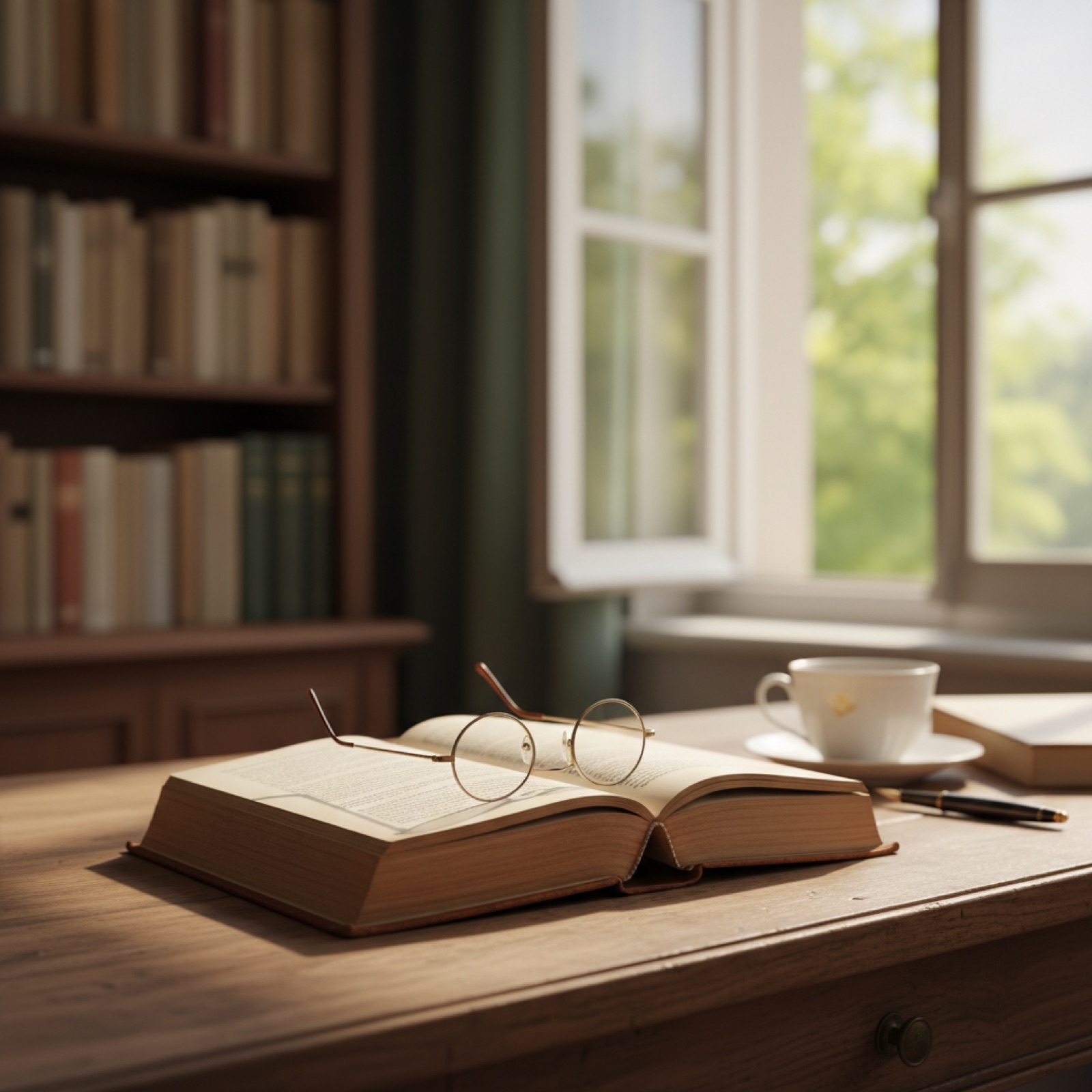 Un vieux livre relié ouvert sur un bureau en bois patiné — illustration de « « Huit mois pour te perdre », deux mères et un enfant au milieu »