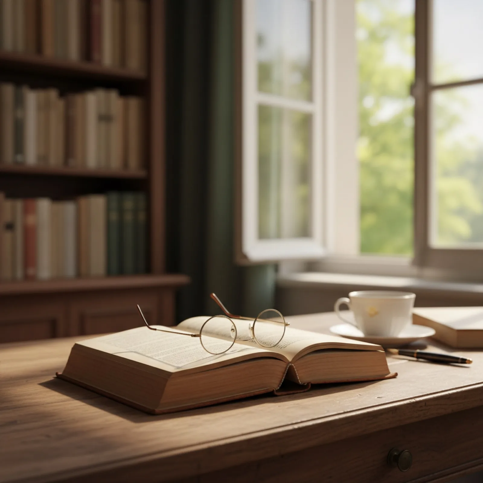 Un vieux livre relié ouvert sur un bureau en bois patiné — illustration de « « Huit mois pour te perdre », deux mères et un enfant au milieu »