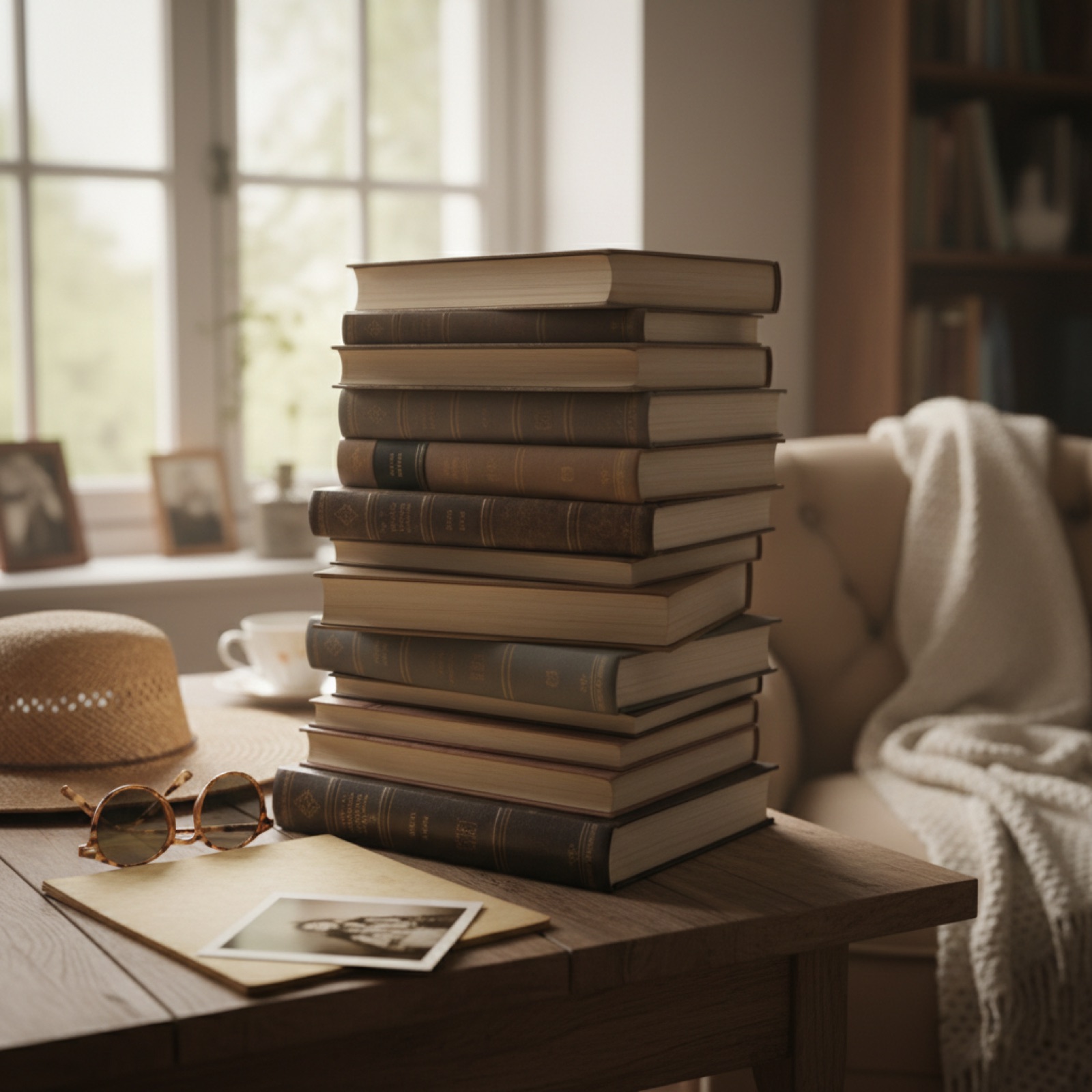 Un vieux livre relié ouvert sur un bureau en bois patiné — illustration de La Langue oubliée de Dieu » : j'ai été transportée