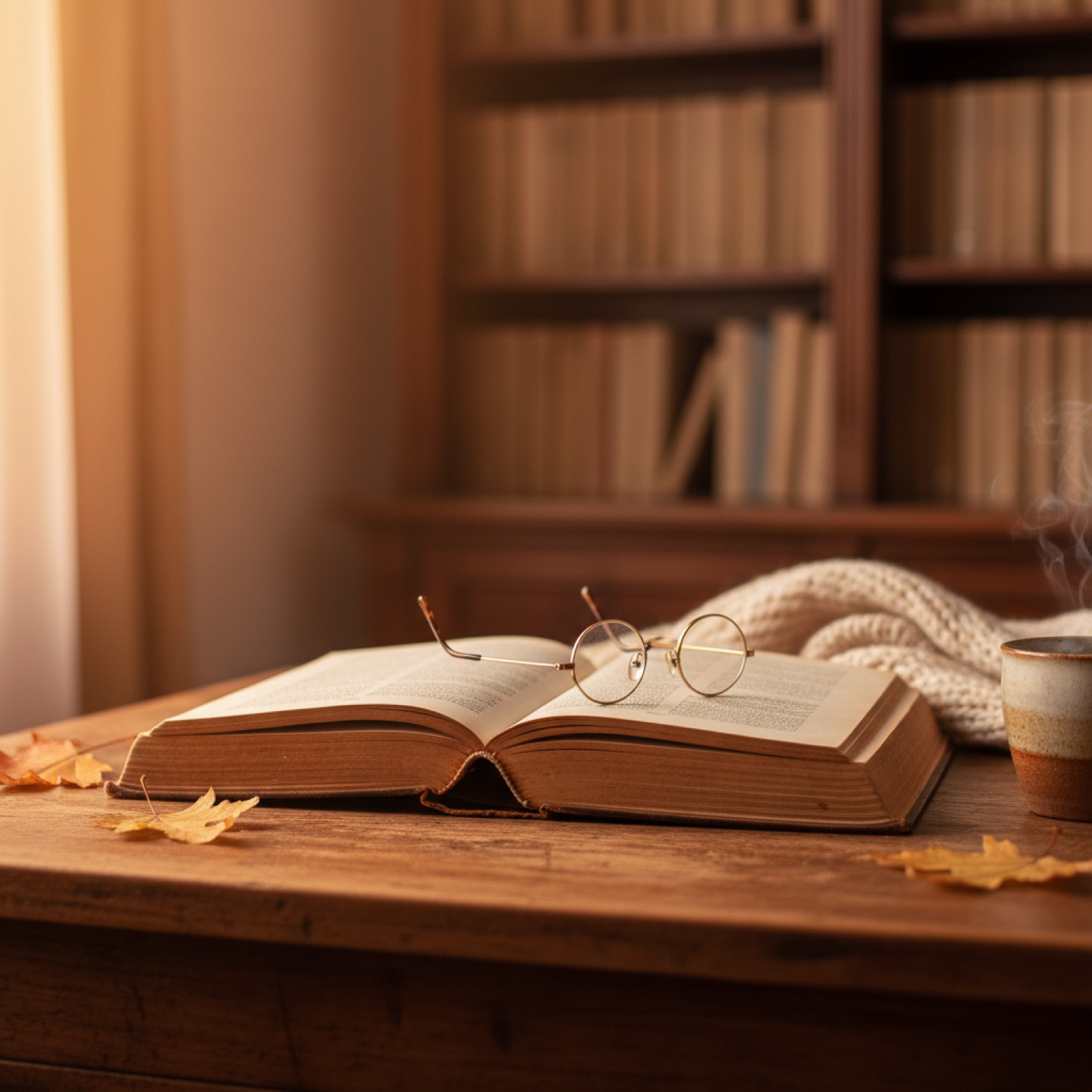 Un vieux livre relié ouvert sur un bureau en bois patiné — illustration de « « Intime idée » de Nicolas Dagorn : le roman ado dont je n'arrête pas de parler »