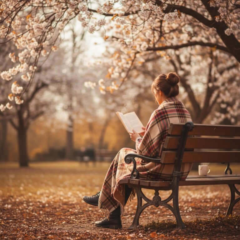 Une lectrice de dos sur un banc de parc — illustration de « « #connard » de Kristin Rockaway, ou comment gérer un buzz qu'on n'a pas voulu »