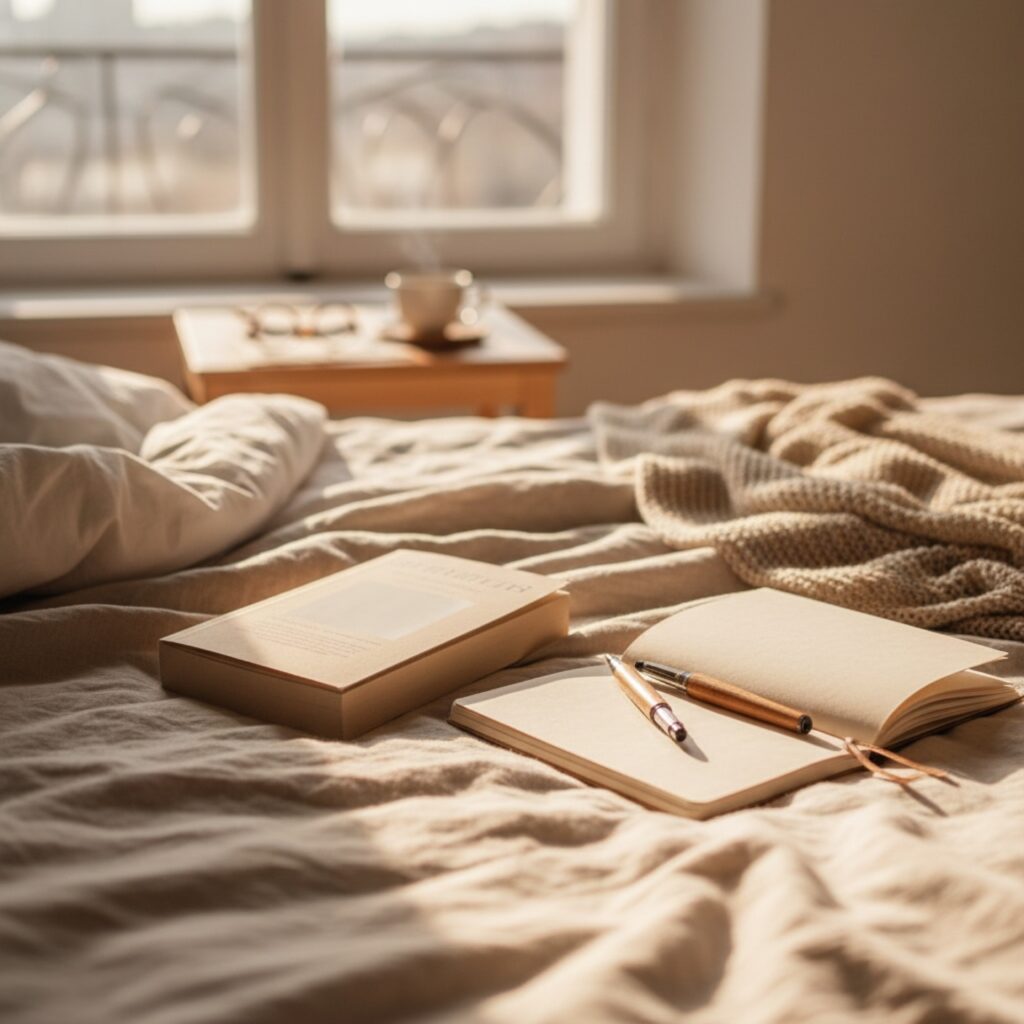 Un livre ouvert sur une table de café parisien en terrasse — guide Chick lit : le genre moqué devenu notre comédie romantique préférée